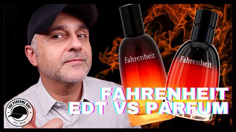 fahrenheit edt vs parfum